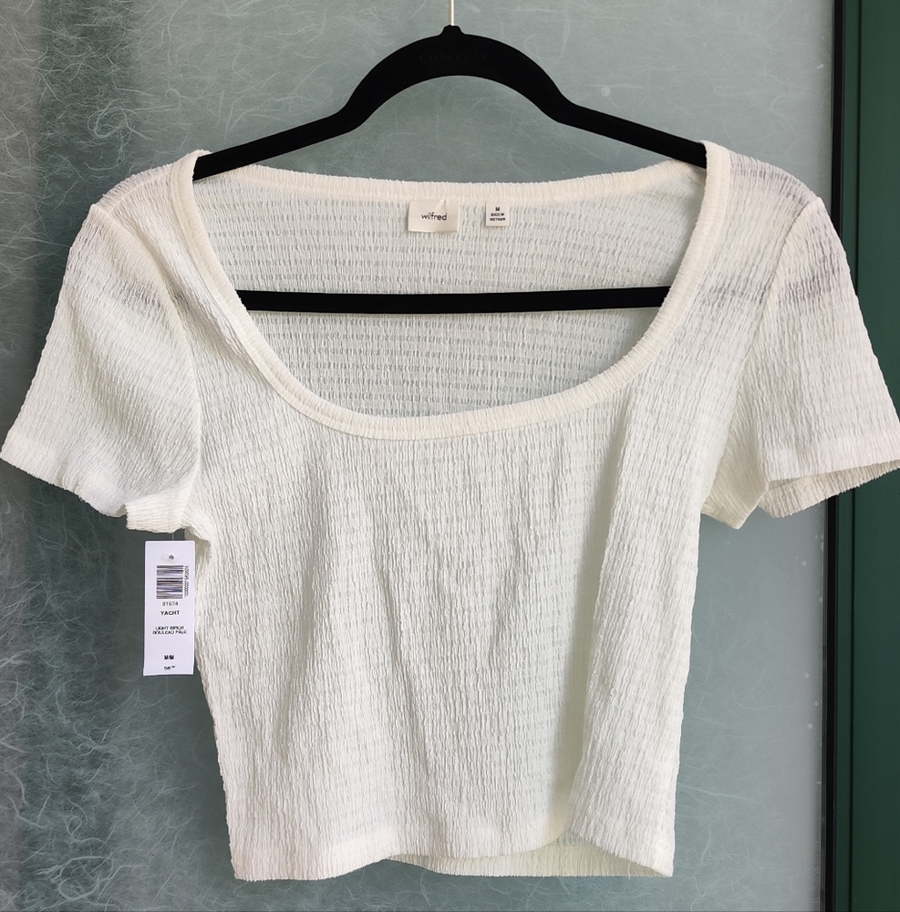Wilfred White Textured Top